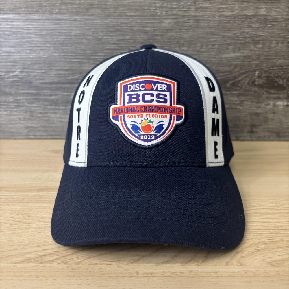 Notre Dame Fighting Irish Hat Cap Fitted Mens One Size NCAA Football BCS 2013